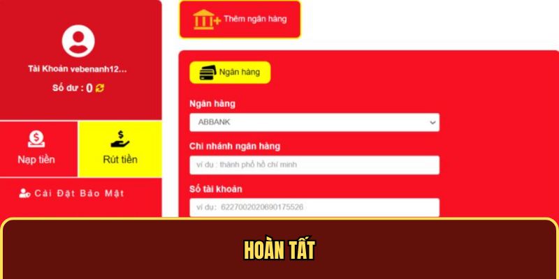 Hoàn tất quy trình rút tiền J88 thành công